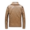 New Men's Jacket Casual Leather Jacket Trendy Jacket Korean Version Stand-up Collar Pu Jacket Men