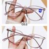 Модные очки для чтения в большой оправе с защитой от синего света, очки для пресбиопии, неполяризованные модные аксессуары