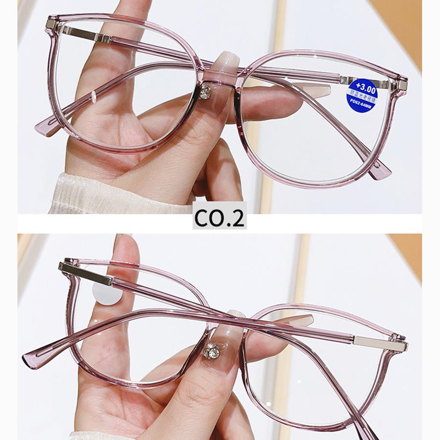 Модные очки для чтения в большой оправе с защитой от синего света, очки для пресбиопии, неполяризованные модные аксессуары