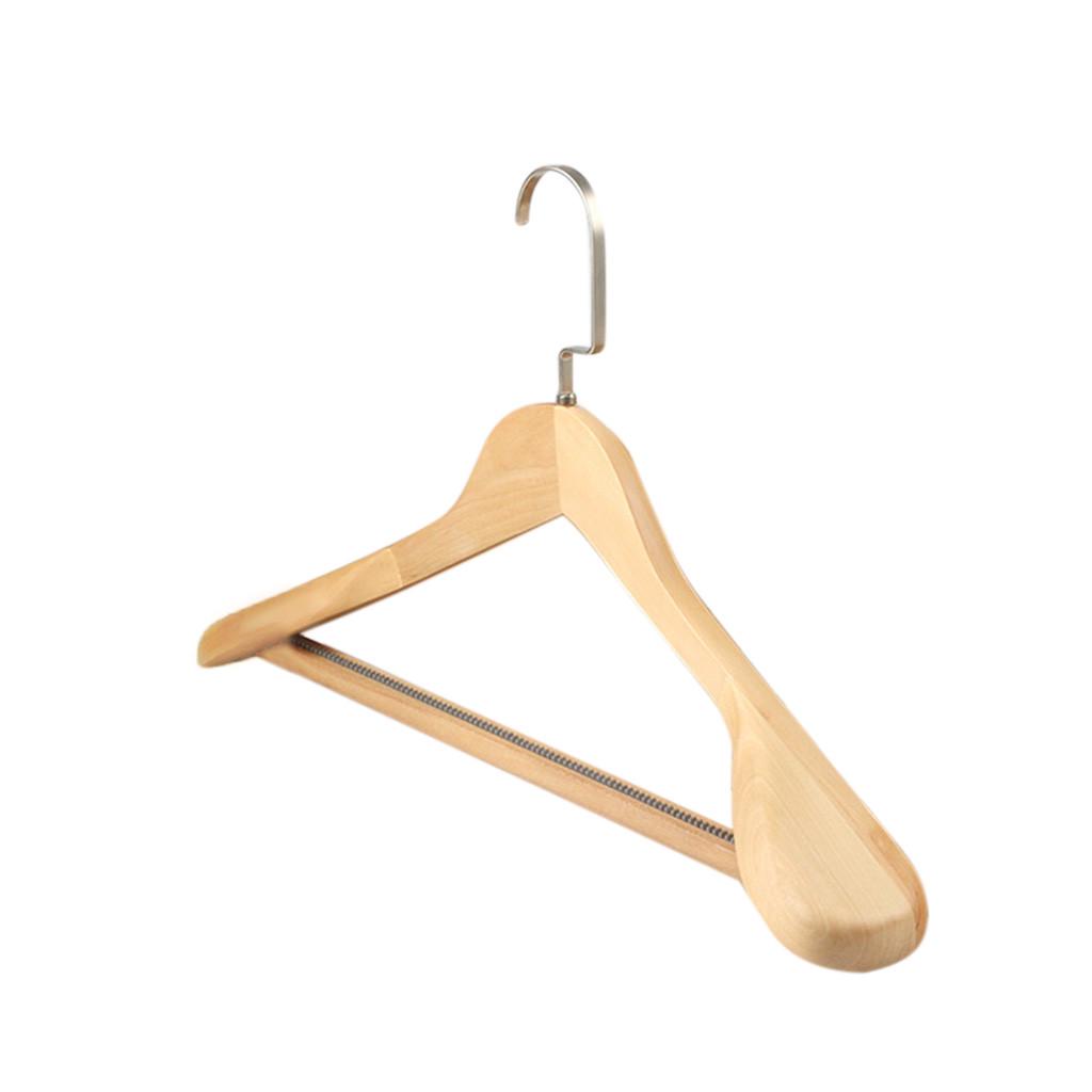1 шт. Высококачественные деревянные вешалки для пальто с широкими плечиками - Вешалка для костюма из массива дерева, плечики для отеля, шкаф для дома, гладкая, для магазина
