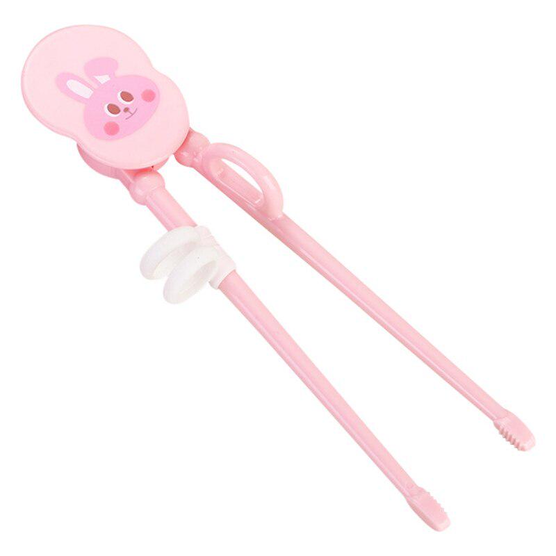Мультяшные пластиковые простые в использовании тренировочные палочки для еды с силиконовым кольцом на палец для малышей, детей, взрослых и начинающих