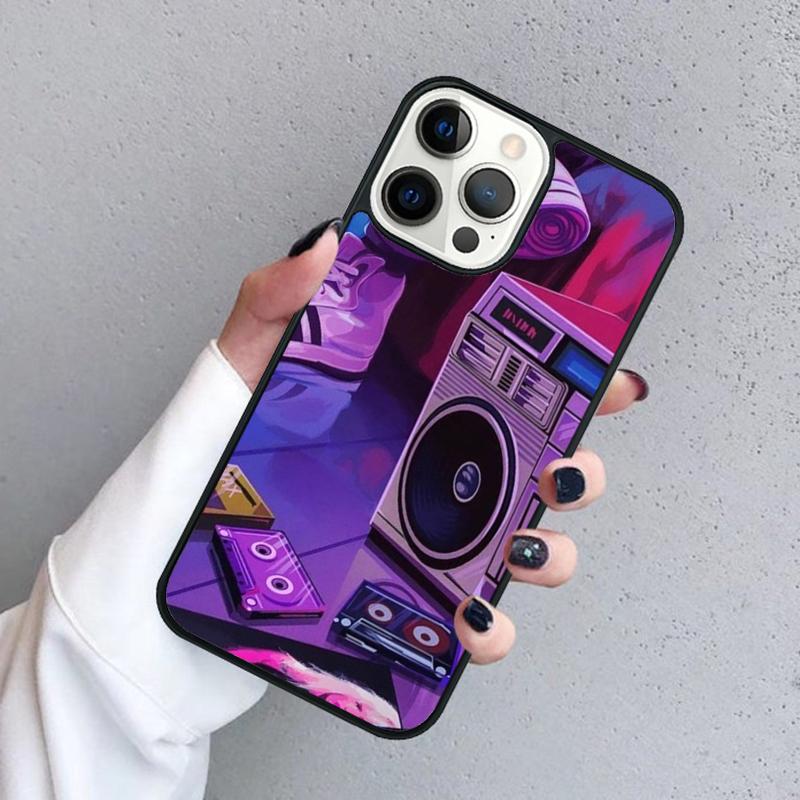 Retrowave Neon 80's Phone Case For iPhone 17 Air 15 16 11 12 13 14 Pro Max Cover For iPhone 17 Air Max Plus coque Fundas