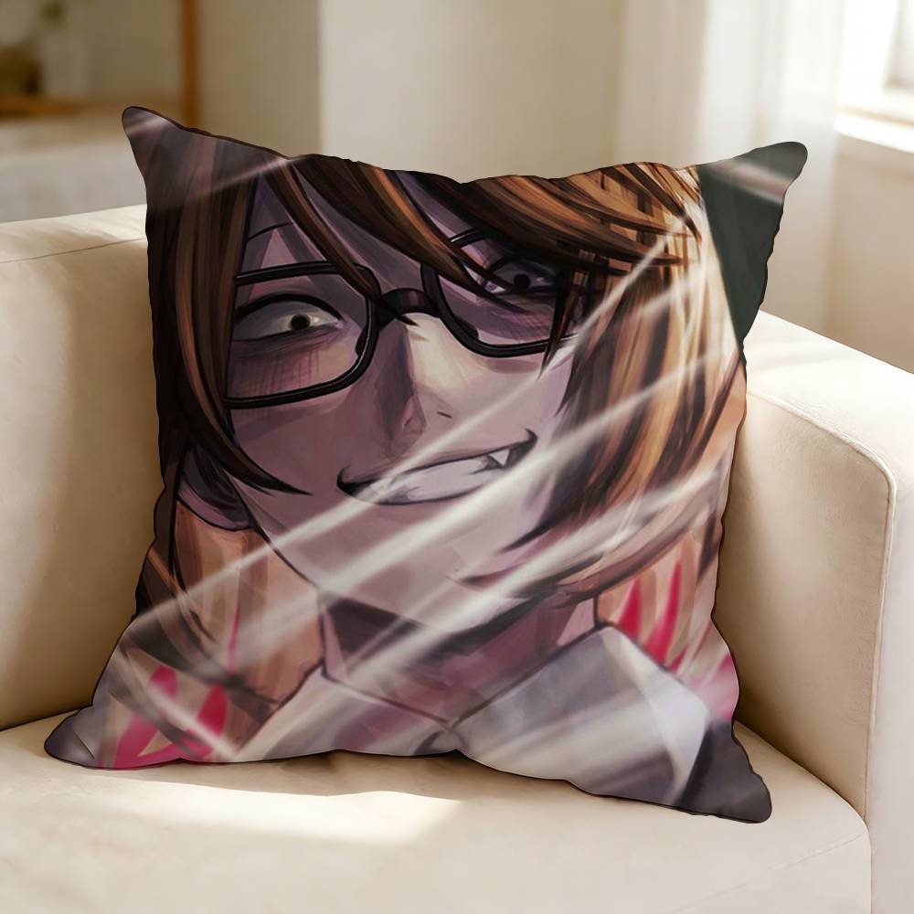 Horror game RRanfren SSatoru RRandal  Square DoubleSided printed Pillow Case Bedroom Bedside Pillow Sofa Cushion Cover