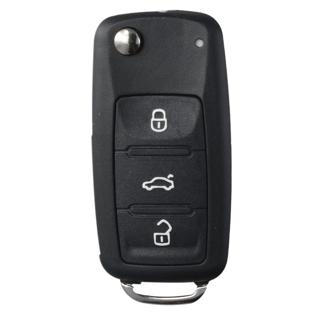 Пластиковый корпус ключа Черный корпус ключа-брелока 3 кнопки Корпус ключа Корпус ключа для VW