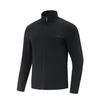 Comfortable Stand Collar Zipper Simple Versatile Sports Solid Color Jacket Men Jackets Black AJDV121-4