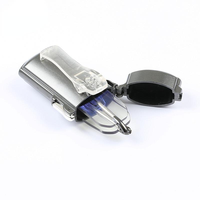 Портативные мини складные безрамочные очки для чтения для мужчин, очки с регулируемыми дужками и чехлом, клипса для ремня, очки для пресбиопии для женщин