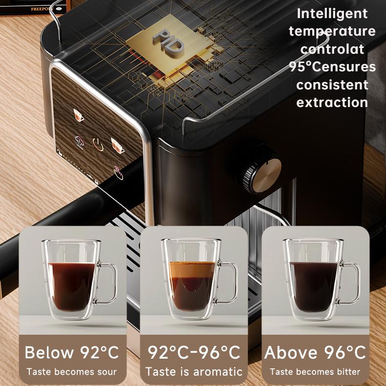 Semi-Automatic Italian Coffee Machine20BarHigh-Pressure Steam Pump Pressure Office Home