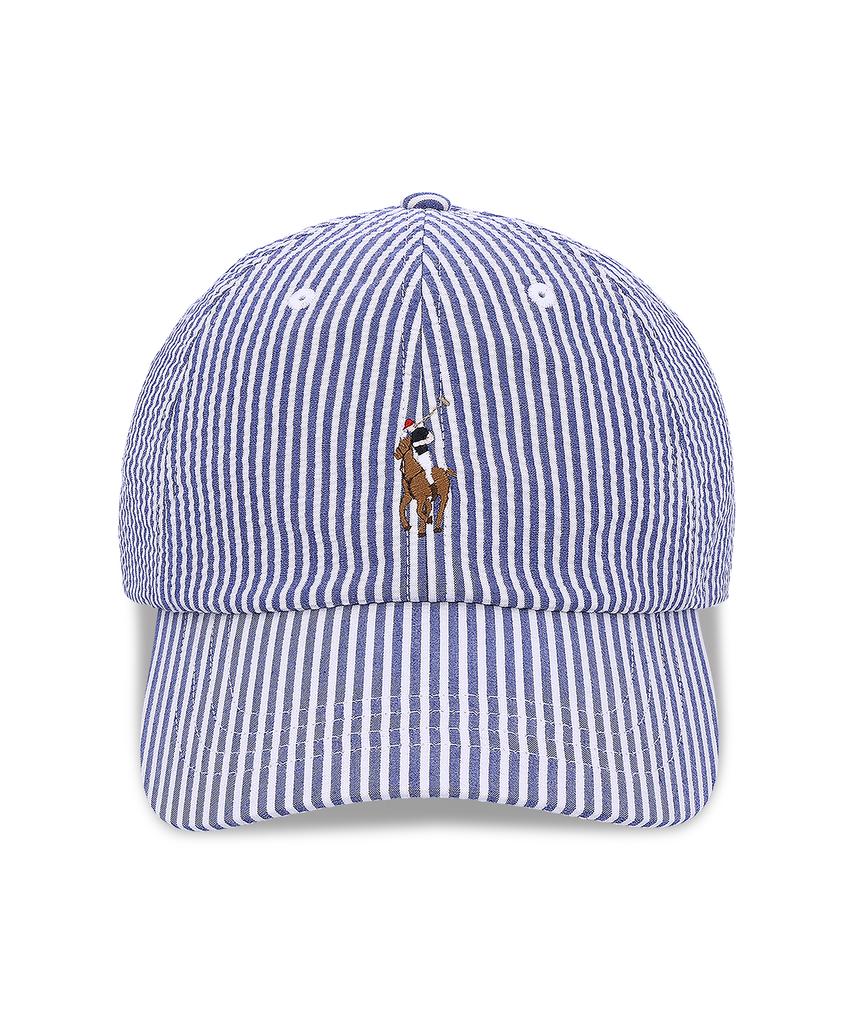 Кепка-бейсболка POLO RALPH LAUREN из сирсакера - Синяя