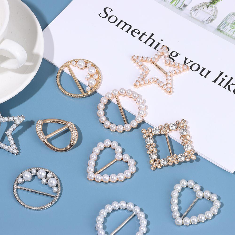 Corner Hem Shirt Hem Decorative Buckle Knotted Buckle Ring Clothes Tighten Silk Scarf Buckle