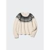 Uniqlo Пушистый свитер с круглым вырезом в стиле Fair Isle
