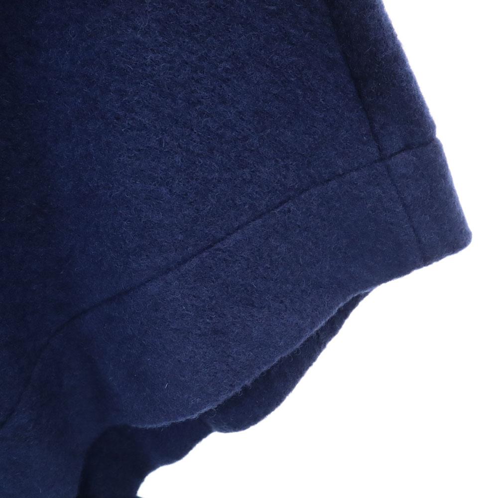 Неиспользованное пончо Ground Y из смесовой шерсти, Сделано в Японии, 1, темно-синее, с биркой, женское, б/у