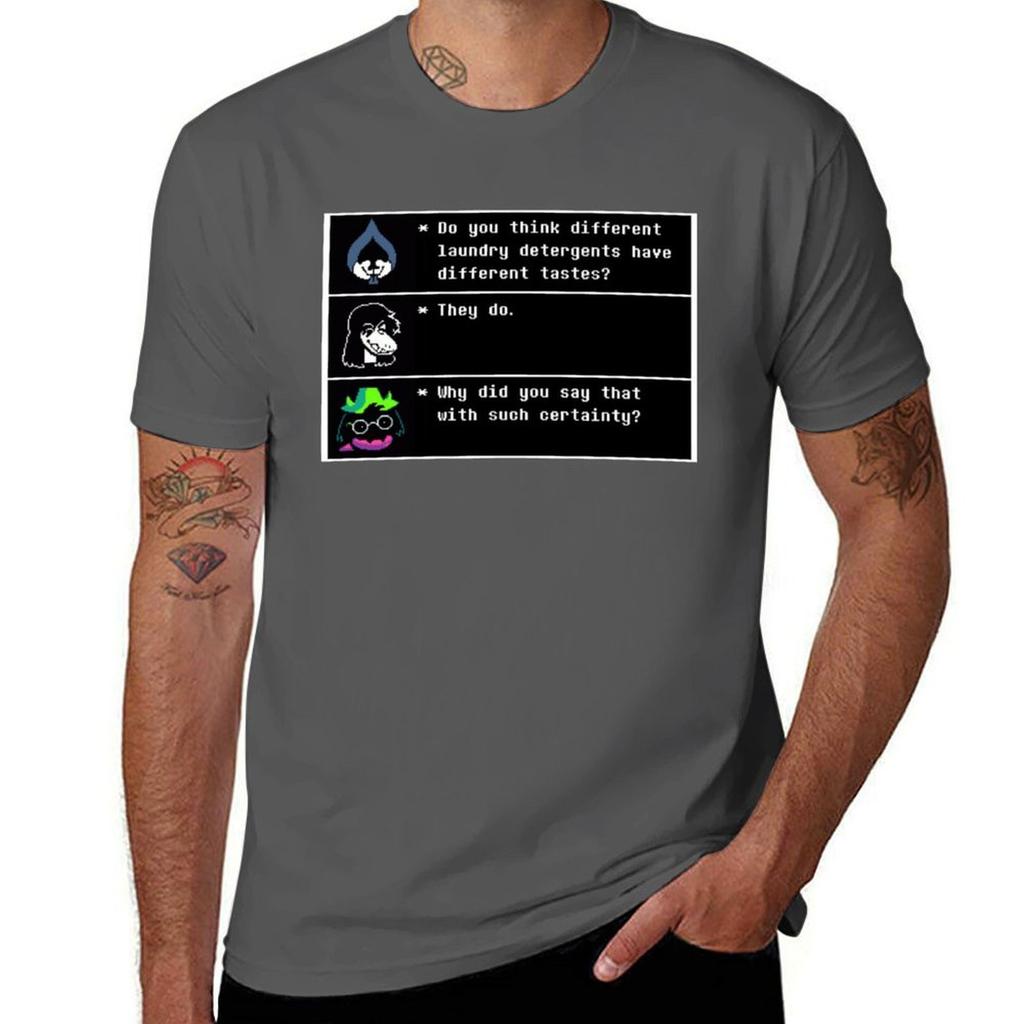 Deltarune Dialogues TShirt Soft Casual Short Sleeve Cotton Tee