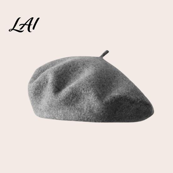 Casual Street Leisure Wear Women French Beret Hat Wool Blend Artist Retro Warm Gift for Her Painter Cap Solid Color Cozy Autumn Winter Elegant