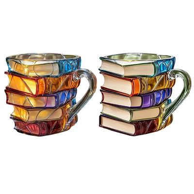 Расписная кружка-книга, новинка, 3D, расписные книги, кофейная кружка, креативная чашка для питья, коллекция, подарки для любителей литературы