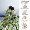 Powerpuff Girls Flannel Blanket Super Soft Warm Cozy Blanket For Sofa Bed Office Travel Allseason Home Decor Gift
