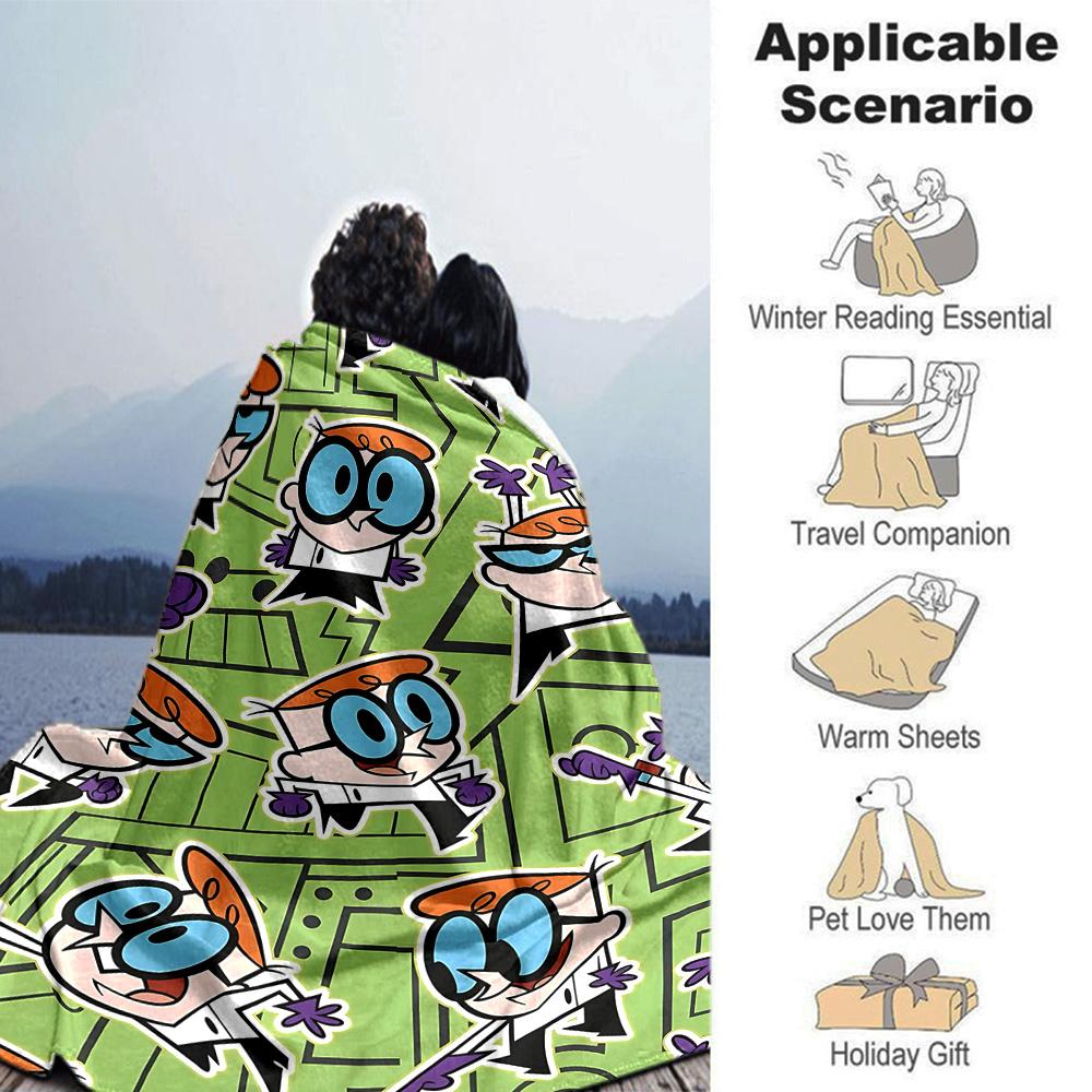 Powerpuff Girls Flannel Blanket Super Soft Warm Cozy Blanket For Sofa Bed Office Travel Allseason Home Decor Gift