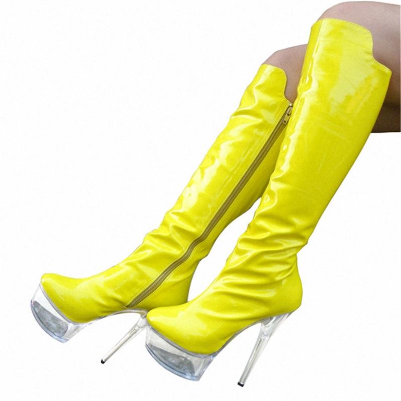 Летние ботфорты с круглым носком, черная клеевая подошва, супервысокий каблук 15 см, женские ботинки в британском стиле, размеры 34-46