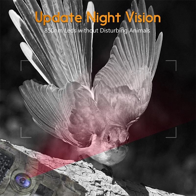 36-мегапиксельная наружная HD-камера слежения 2,7 К ИК-камера ночного видения IP66 Водонепроницаемая охотничья камера наблюдения за дикой природой
