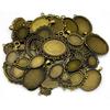 40Gram Mix Cabochon Base Setting Jewelry Components Accessories Antique Bronze Color Zinc Alloy Mix
