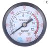 Iron Shell Bar Air Pressure Gauge Double Scale For Air Compressor 1/8, 1/4 Bsp