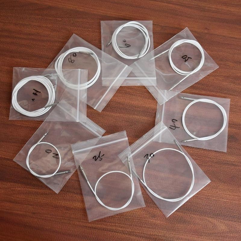 Вращающиеся вертлюги Кабель Гибкий Сменный Кабель для вязальных спиц 20/30/40/50/60/80/100см для рукодельных проектов