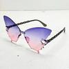 Персонализированные солнцезащитные очки-бабочки, универсальные, женская модная большая оправа, тонкие модные солнцезащитные очки
