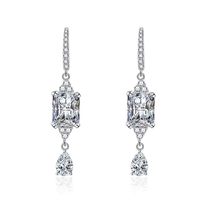Sace Gems Classic Copper Alloy Zircon Earrings Ladies Jewelry Wedding Promise Party Gift