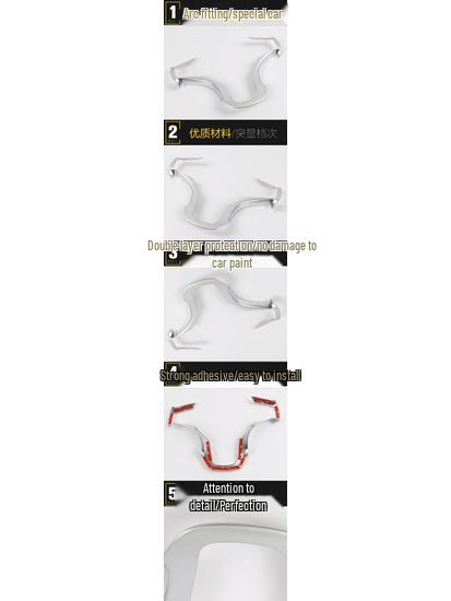 Electroplated Steering Wheel and Dashboard Trim for Geely GX-9, Fits 15 Models