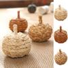 Handmade Christmas Tree Pendant Artificial Halloween Decoration Creative Straw Pumpkin Balls DIY