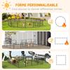 PawHut Dog playpen, dog enclosure 16 panels, modular and foldable, portable steel with doors 80 x 60 gray