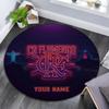 Custom Name Flamengo Round Area Rug,Carpet Rug for Living Room Bedroom Sofa Playroom Decor,Non-slip Floor Mat