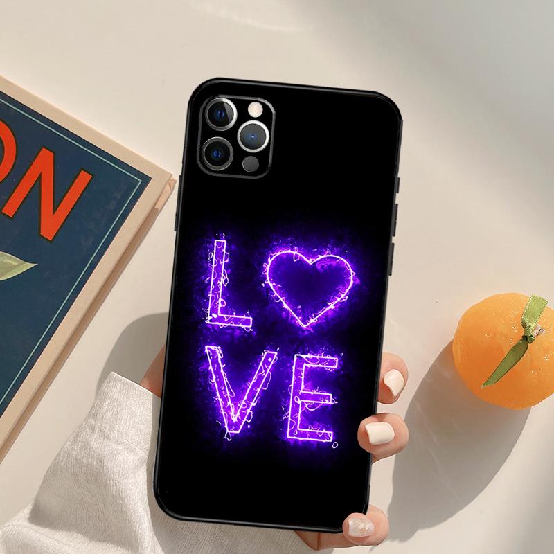 Фиолетовый эстетичный чехол Funda для iPhone 16 Pro Max 14 11 12 13 15 Pro Max Mini XR 16e 15 16 Plus.