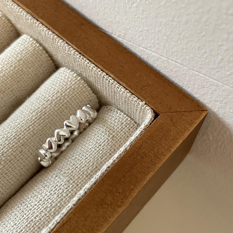 Stylish Minimalist Pearl Ring For Women Adjustable Copper Unique Geometric Design