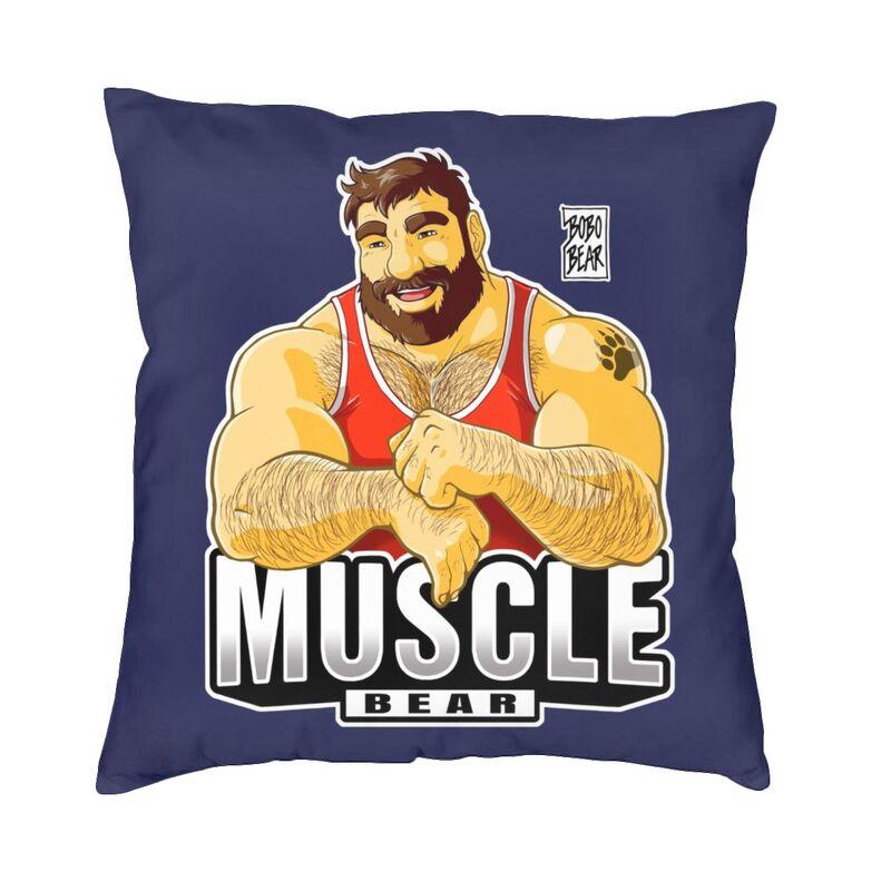 Gay Pride Adam And Ben Like To Play Pillow Living Room Decor Bobo Bear Lgbt Art Cushion Decoration Salon Square Pillowcase
