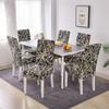 1/2/4/6 Pieces Printed Chair Cover Washable Big Elastic Kitchen Chair Covers Stretch Seat Slipcovers For Dining Room Home Decor