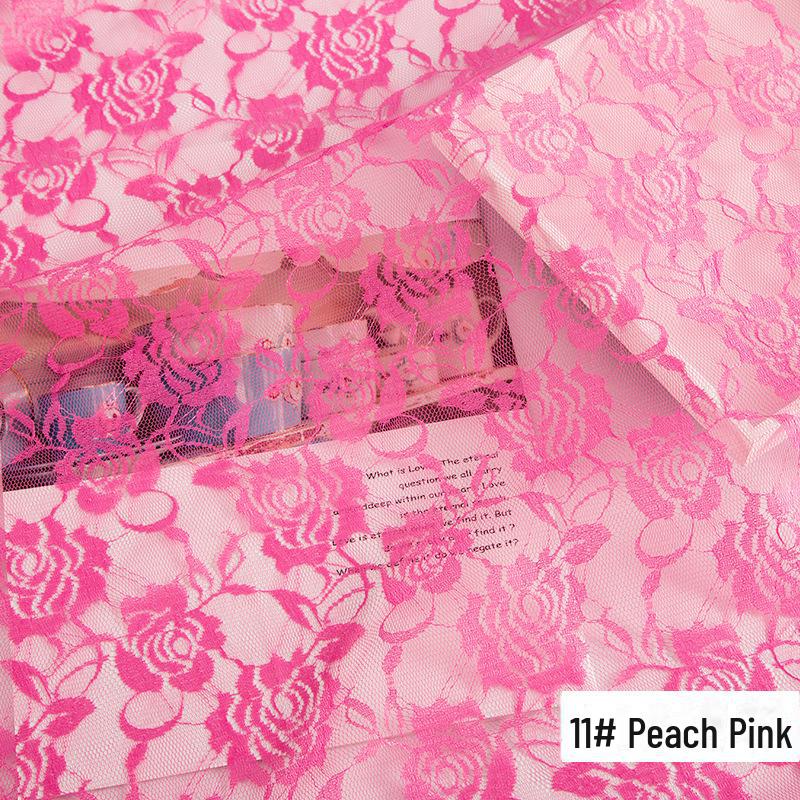Неэластичная сетчатая ткань с розовым кружевом для юбок, штор и свадебных фат