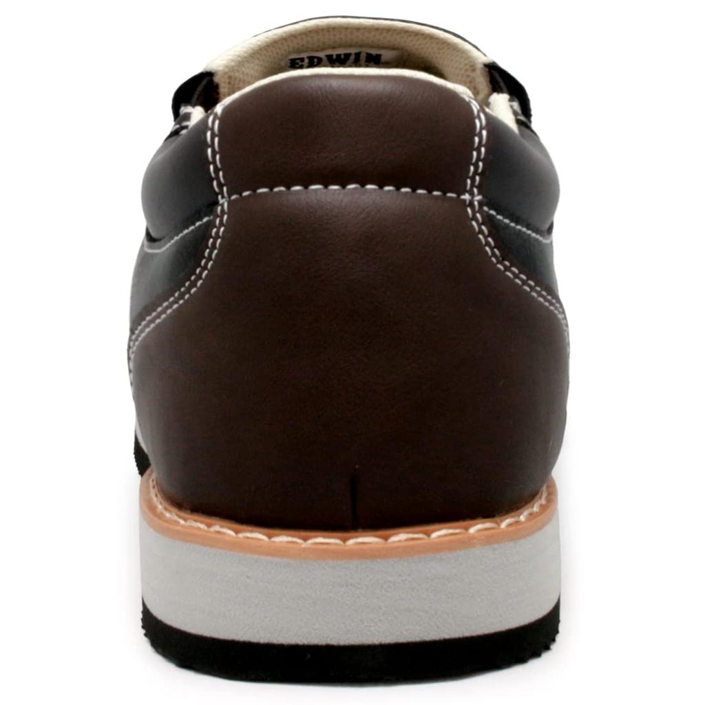 Кожаные туфли, кроссовки, повседневная обувь, 3E, мокасины без шнурков, легкая искусственная кожа, высококачественный материал, мягкая, стильная обувь, черный, коричневый, edm9808, черный