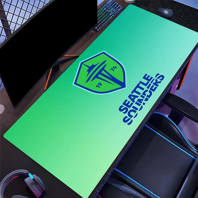 Seattle Sounders FC Print Cushion Non-slip Laptop Tablet Big Mousepad XXL Mat Mini PC Playmat With Lock edge