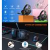 NUBWO G06 Беспроводная игровая гарнитура 2,4 ГГц, геймерские наушники 3-в-1 Беспроводная связь для консоли Playstation, режим Bluetooth для переключателя, проводной режим для контроллера