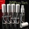 2/5Pcs 10ML Clear Spray Bottle Small Empty Glass Atomizer Perfume Bottles Mini Liquid Tonic Oil Cosm