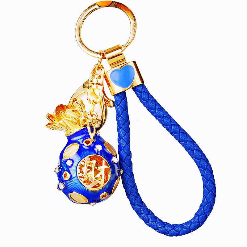 Креативный брелок в китайском стиле «Мешочек удачи», декоративный металлический брелок-аксессуар