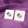 Green Amethyst Stone Sterling Silver Stud Anniversary Ethnic Earrings Jewelry EE-146-6