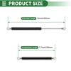 Motoforti Universal Lift Support Strut Gas Springs, 12-inch/305mm, 20lb/90N/9kg, Metal Black, 2-Piece Set