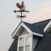 Rooster Weather Vane Retro Metal Wind Vane Roof Decoration Farmhouse Decorative Weather Vane for Outdoor Garden Decor