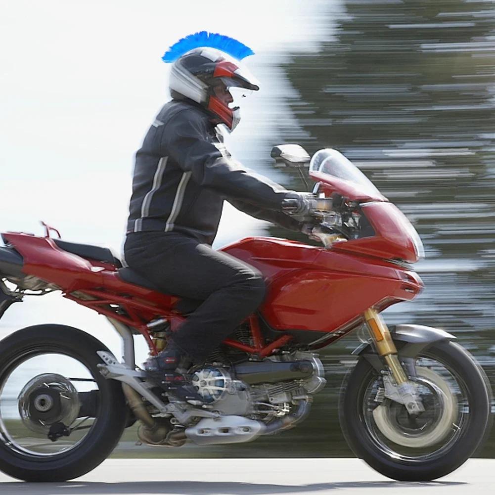 Шлем-ирокез, парик, украшения для шлема, парики, петушиный гребень, мотокросс, анфас, внедорожный шлем, украшение, наклейка для волос, паста