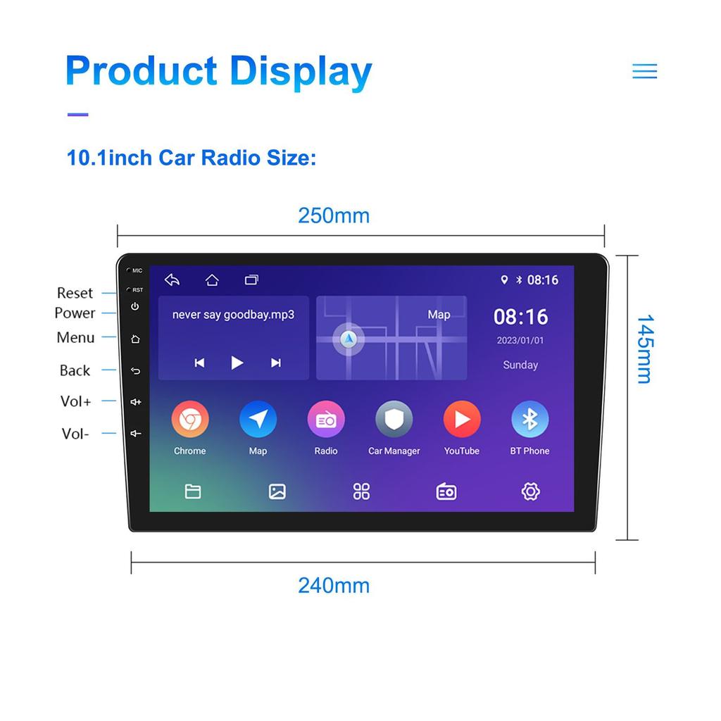 7/9/10 Inch 2 Din Android Car Radio Multimedia Video Player Universal Stereo Radio GPS For Volkswagen Nissan Hyundai Kia Toyota