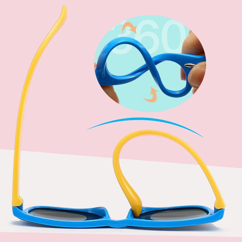 Новые модные брендовые детские цветные солнцезащитные очки с защитой от ультрафиолета, детские солнцезащитные очки с защитой от синего света, мужские и женские солнцезащитные очки UV400