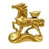 Китайский стиль Вращающиеся слитки Статуэтка лошади Золотая Реалистичные фигурки лошади по знаку зодиака Портативная На удачу Ретро Скульптура пони