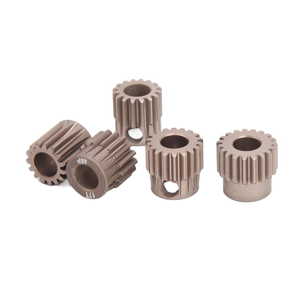Шестерня мотора пиньон 48DP 15T 16T 17T 18T 19T Стабильная работа Алюминиевый сплав 7075 для RC модели 1/10 вал 5 мм