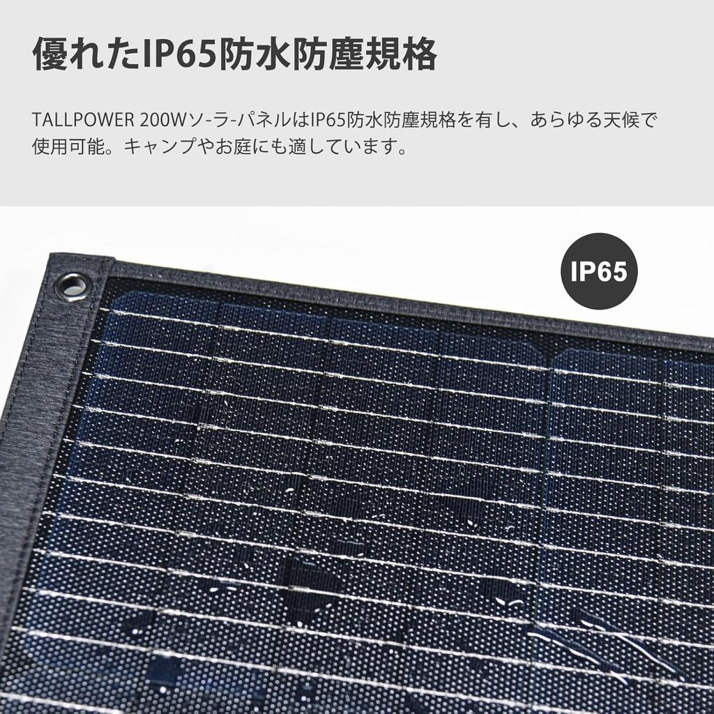 IEE 200W Foldable Solar Output Parallel Connection High Conversion IP68 Waterproof and Portable Power Solar Compatible with 12V and 24V Batteries
